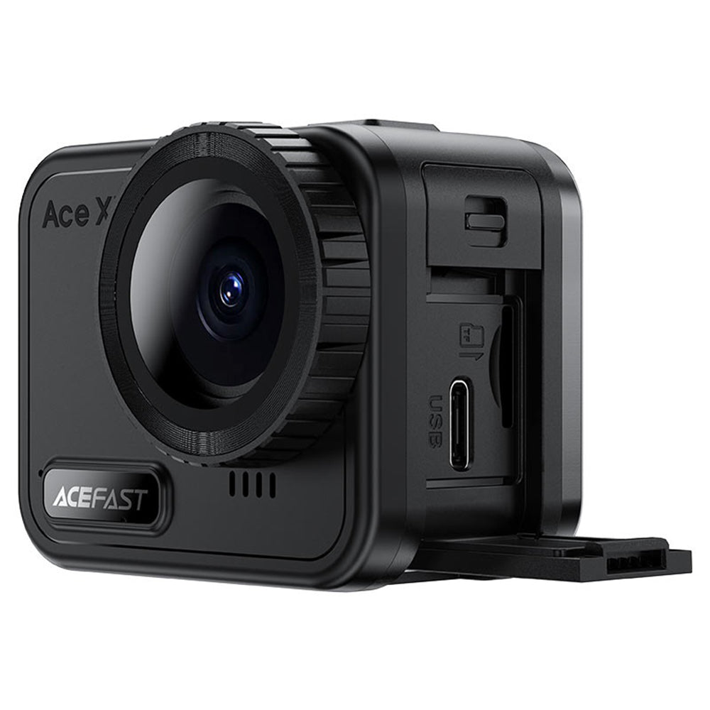 Sportkamera Acefast X1, 4K, Wi-Fi, Svart
