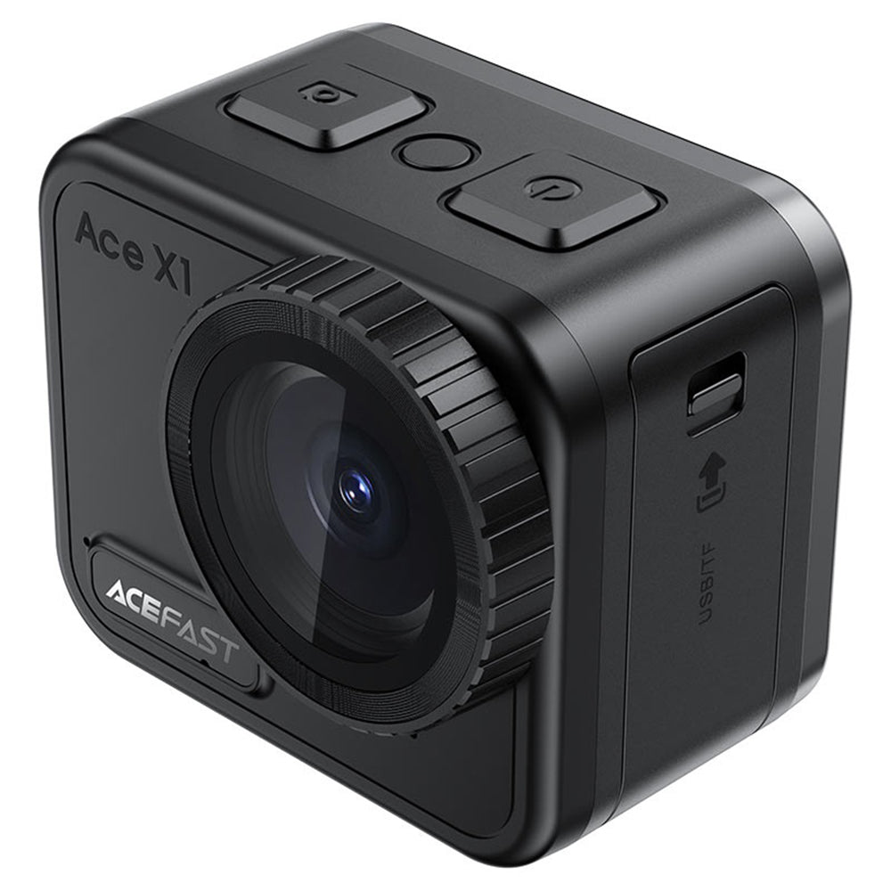 Sportkamera Acefast X1, 4K, Wi-Fi, Svart