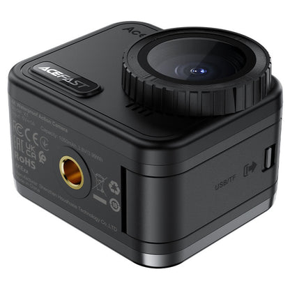 Sportkamera Acefast X1, 4K, Wi-Fi, Svart