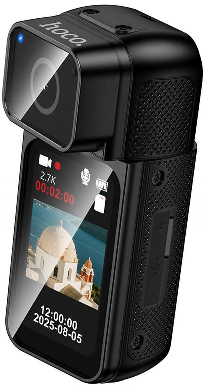 Sportkamera HOCO DV105, 2.7K, Display 1,47 tum, Svart