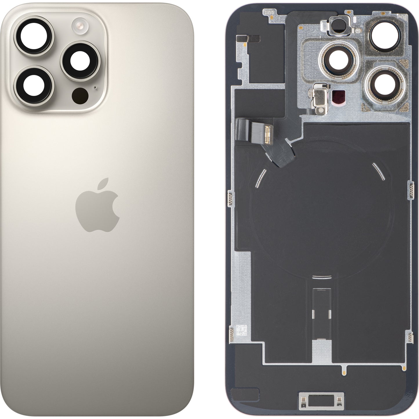 Batterilucka Apple iPhone 16 Pro Max, Beige (Natural Titanium), Swap