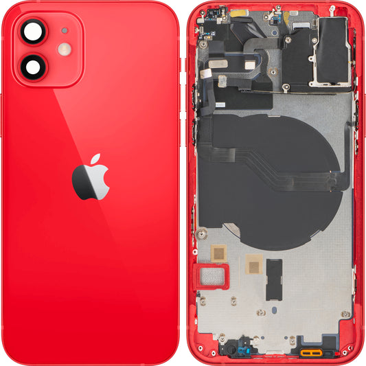 Batterilucka Apple iPhone 12, Med Mellanhölje, Röd, Swap