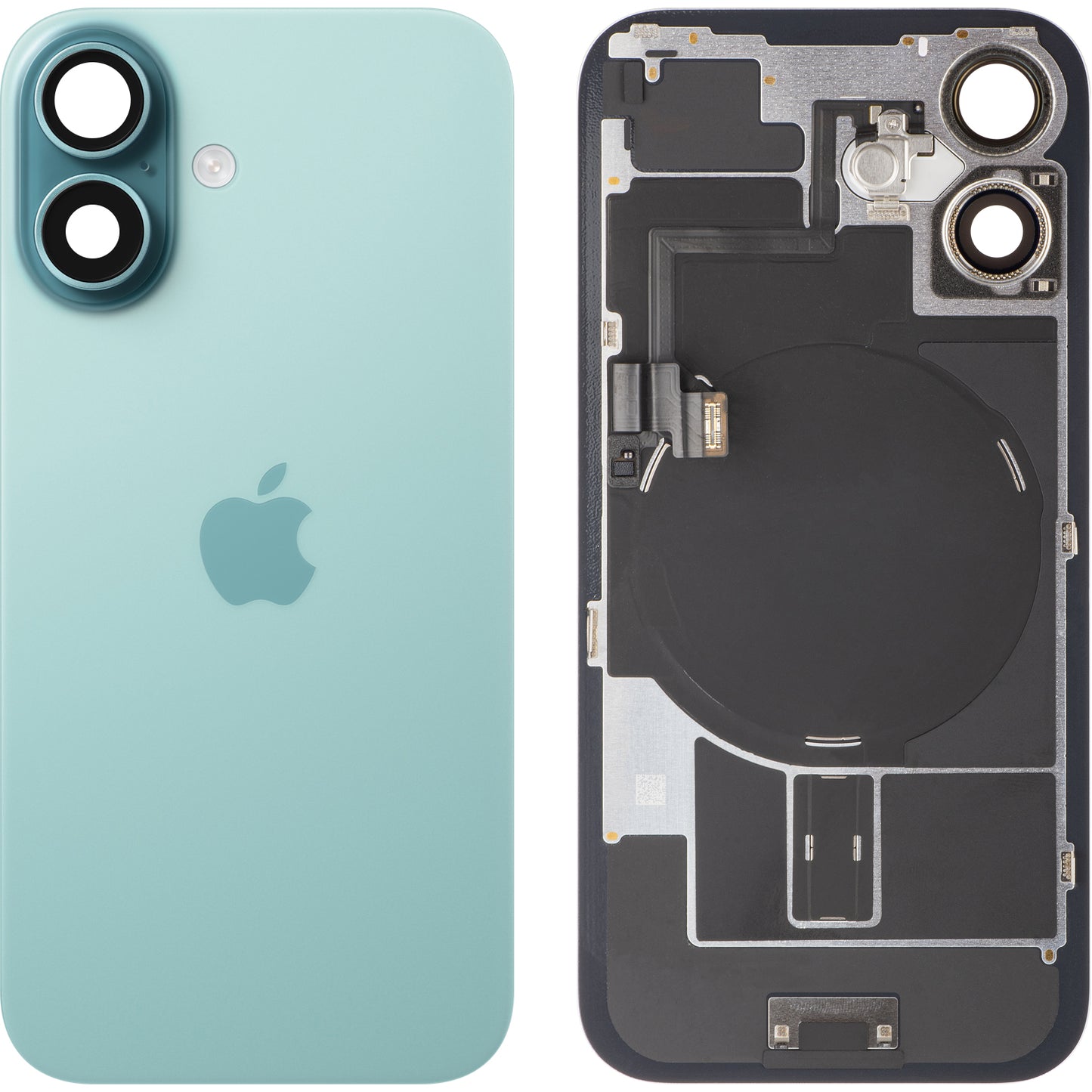 Batterilucka Apple iPhone 16, Grön (Teal), Swap
