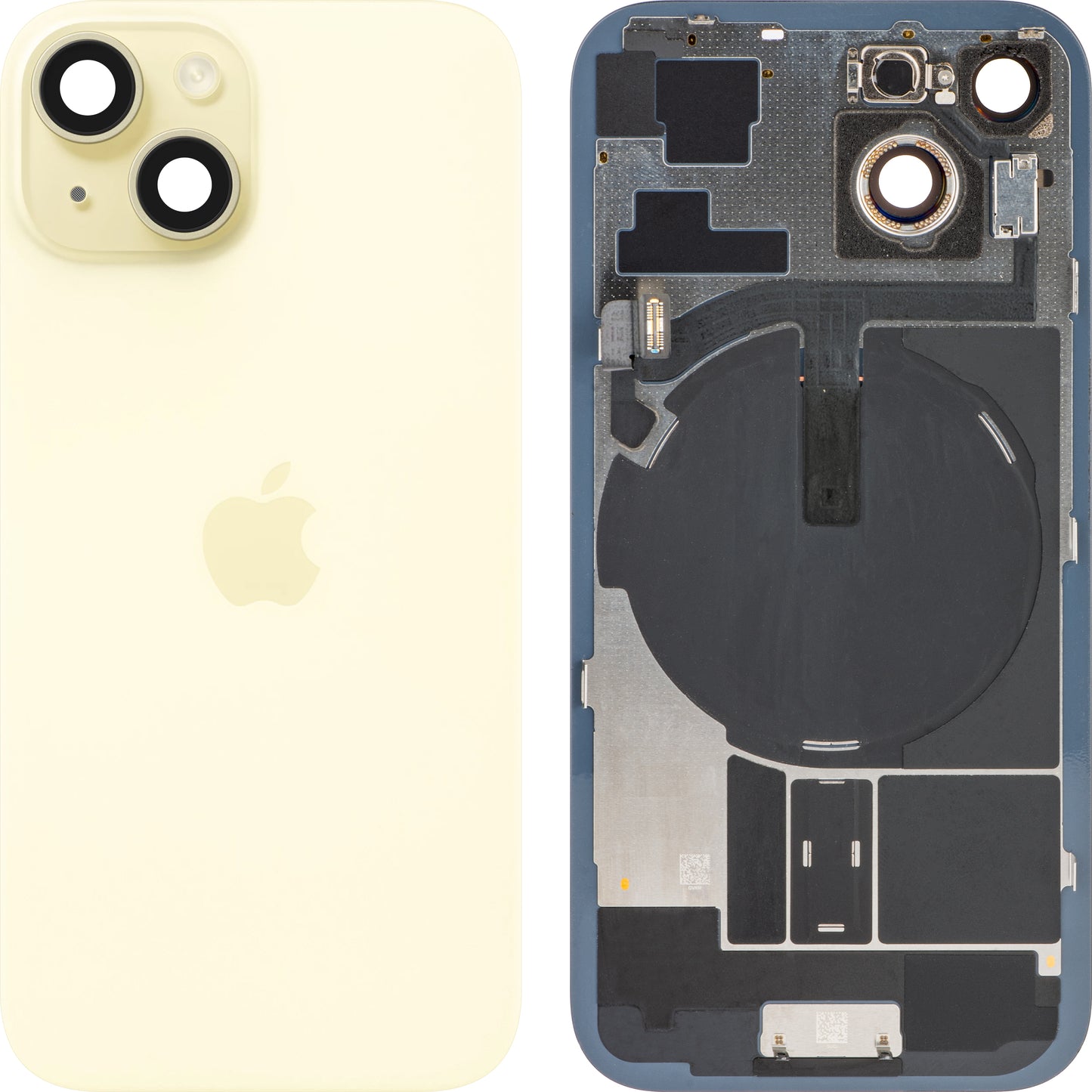 Batterilucka Apple iPhone 15, Gul, Swap