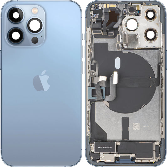 Batterilucka Apple iPhone 13 Pro, Med Mellanhus, Fullständiga Delar, Blå (Sierra Blue), Swap