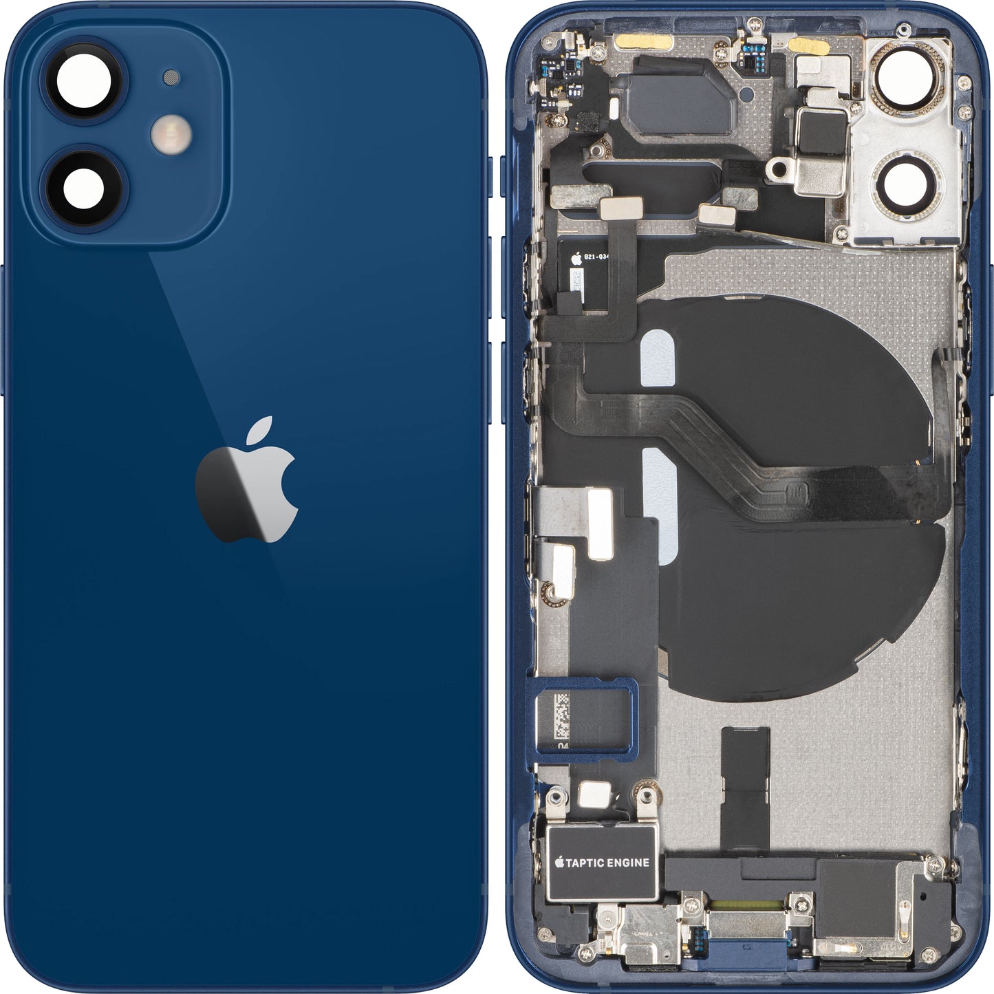 Batterilucka Apple iPhone 12 mini, Med Mellanhus, Fullständiga Delar, Blå, Swap