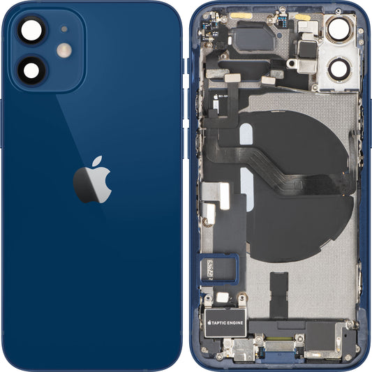 Batterilucka Apple iPhone 12 mini, Med Mellanhus, Fullständiga Delar, Blå, Swap