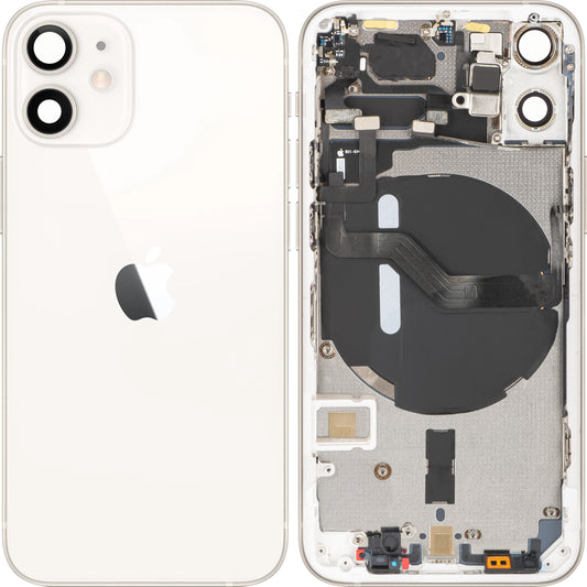 Batterilucka Apple iPhone 12 mini, Med Mellanhus, Vit, Swap
