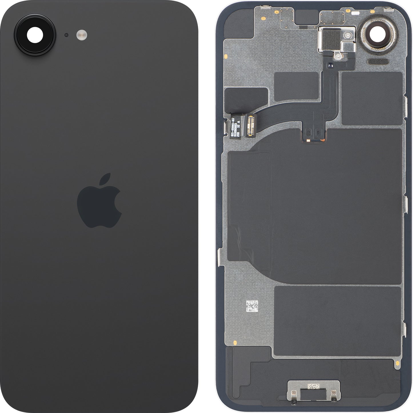 Batterilucka Apple iPhone 16e, Svart, Swap