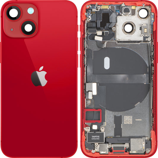 Batterilucka Apple iPhone 13 mini, Med Mellanhus, Fullständiga Delar, Röd, Swap