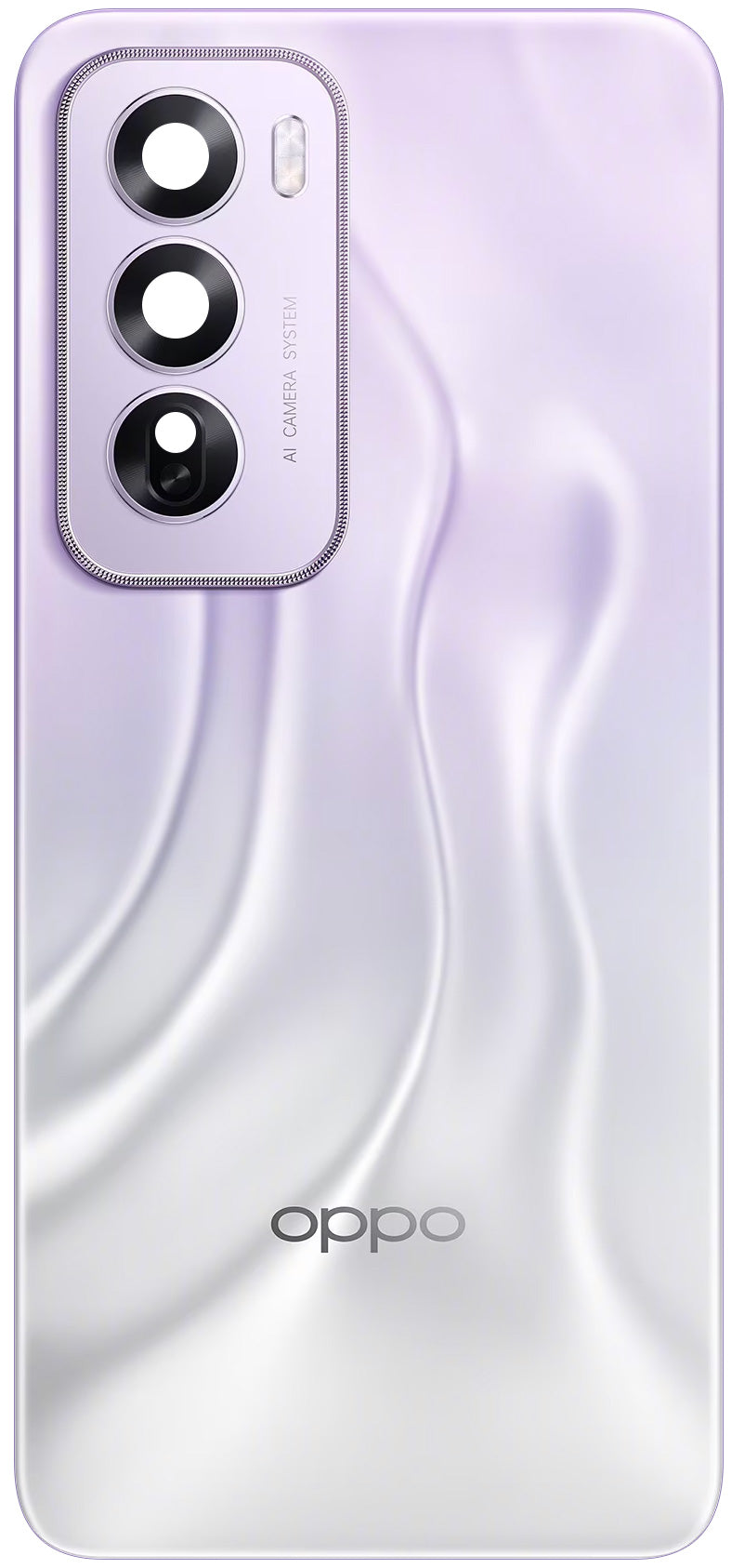 Batterilucka Oppo Reno12 Pro, Lila (Nebula Silver), Service Pack 621033000287