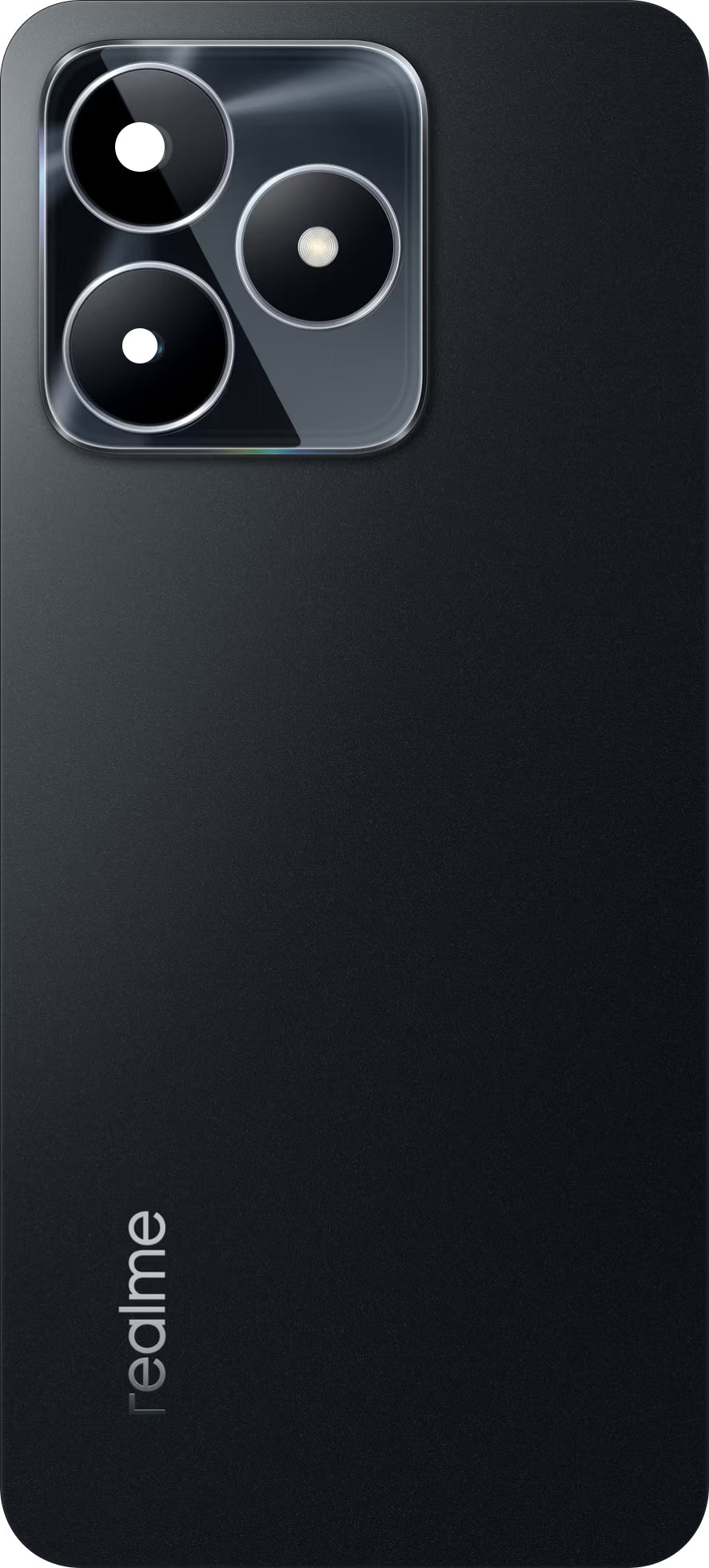 Batterilucka Realme C53, Svart (Mighty Black), Servicepaket 621033000056