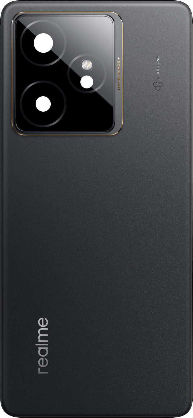 Batterilucka Realme GT 7, Svart (IceSense Black), Servicepaket 621033000618