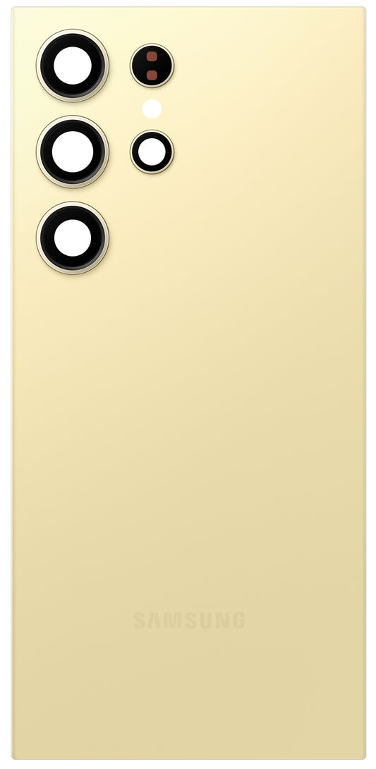 Batterilucka Samsung Galaxy S24 Ultra S928, Gul (Titanium Yellow), Service Pack GH82-33349C