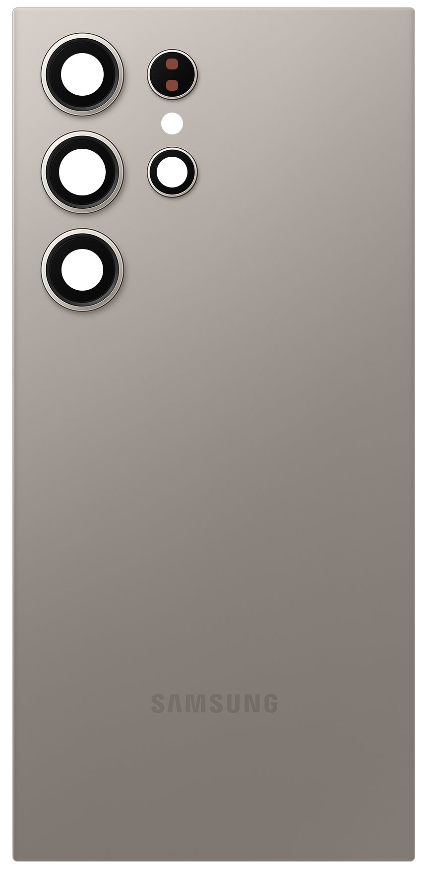 Batterilucka Samsung Galaxy S24 Ultra S928, Grå (Titanium Gray), Service Pack GH82-33349A