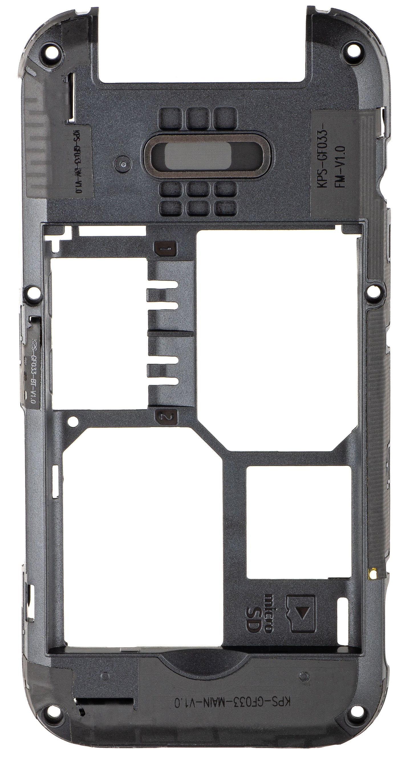 D Shell Cover för HMD 2660 Flip, Svart