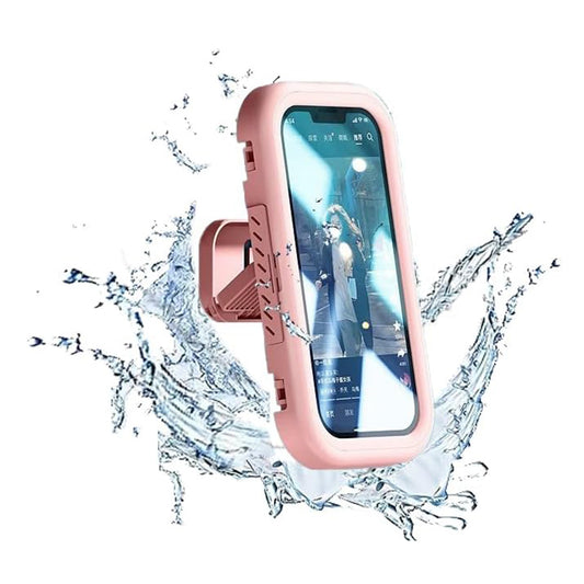 Väggfodral med Touch Membran Techsuit LC-999 för Telefon, Vattentät, Rosa