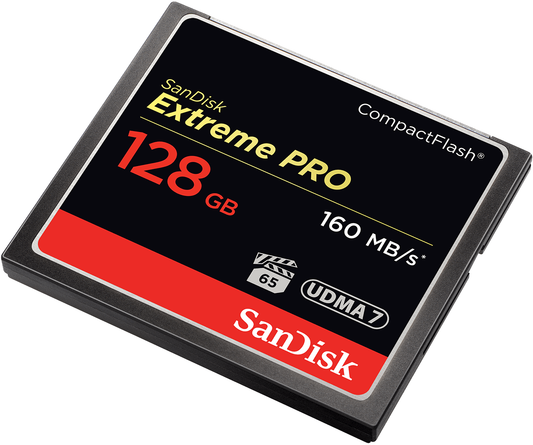 CompactFlash-minneskort SanDisk Extreme Pro, 128Gb, UDMA 7 SDCFXPS-128G-X46