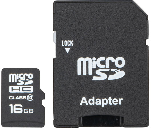 Emtec microSDHC-minneskort C10 Classic, 16GB, Klass 10, med adapter ECMSDM16GHC10CG