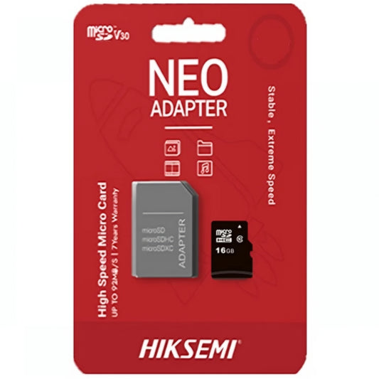 Hiksemi microSDHC-minneskort, 16Gb, Klass 10, Med adapter HS-TF-C1/16G/a