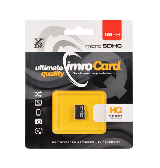 Imro microSDHC-minneskort, 16Gb, Klass 10 / UHS-1 U1