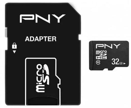 Minneskort microSDHC PNY Performance Plus, 32Gb, Med Adapter P-SDU32G10PPL-GE