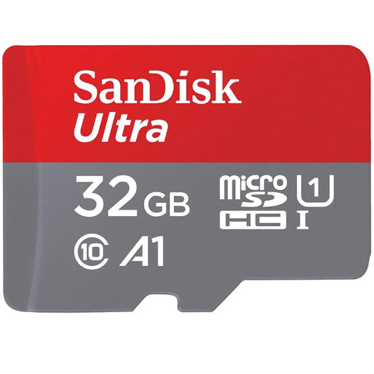SanDisk Ultra Android A1 microSDHC-minneskort, 32GB, Klass 10 / UHS-1 U1, med adapter SDSQUA4-032G-GN6MA