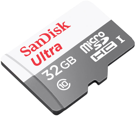 Minneskort microSDHC SanDisk Ultra, 32Gb, Klass 10, Med Adapter SDSQUNR-032G-GN3MA