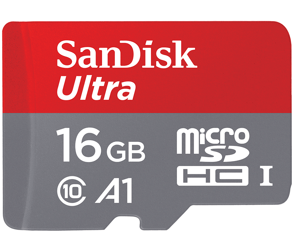 SanDisk Ultra Android A1 microSDHC-minneskort, 16 GB, Klass 10 / UHS-1 U1 SDSQUAR-016G-GN6MN