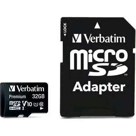 Verbatim microSDHC-minneskort, 32GB, Klass 10 / UHS-1 U1, Med adapter