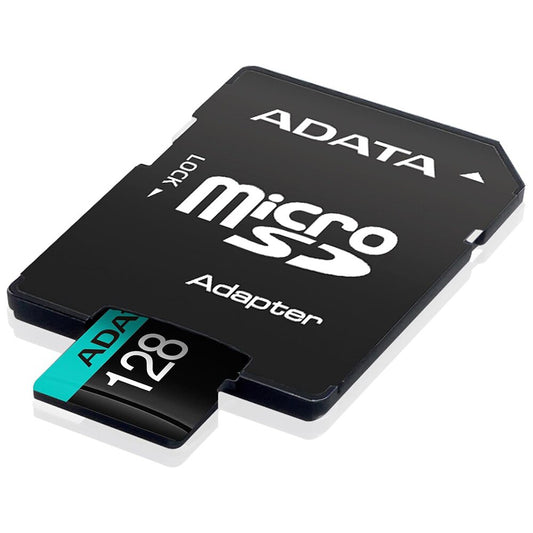 Minneskort microSDXC Adata Premier Pro, 128GB, Klass 10 / UHS-1 U3, Med Adapter AUSDX128GUI3V30SA2-RA1