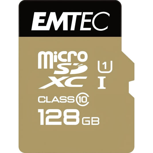 microSDXC-minneskort Emtec Speedin Pro Android A1, 128GB, Klass 10 / UHS-1 U3, med adapter ECMSDM128GXE