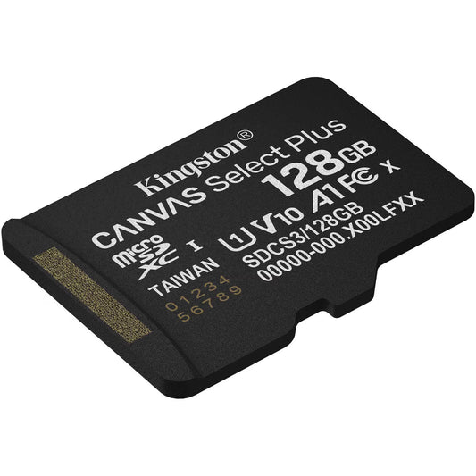 Kingston Canvas Select Plus Android A1 microSDXC-minneskort, 128GB, Klass 10 / UHS-1 U1 SDCS3/128GBSP