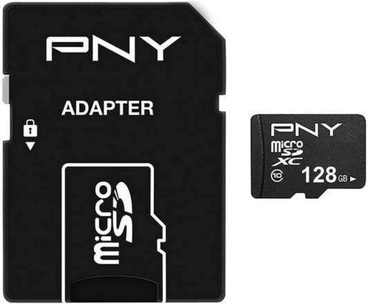 Minneskort microSDXC PNY Performance Plus, 128Gb, Klass 10, Med Adapter P-SDU12810PPL-GE