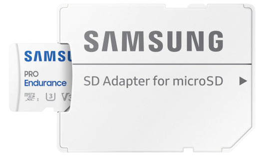 Samsung PRO Endurance microSDXC-minneskort, 128Gb, Klass 10 / UHS-1 U3, Med Adapter MB-MJ128KA/EU