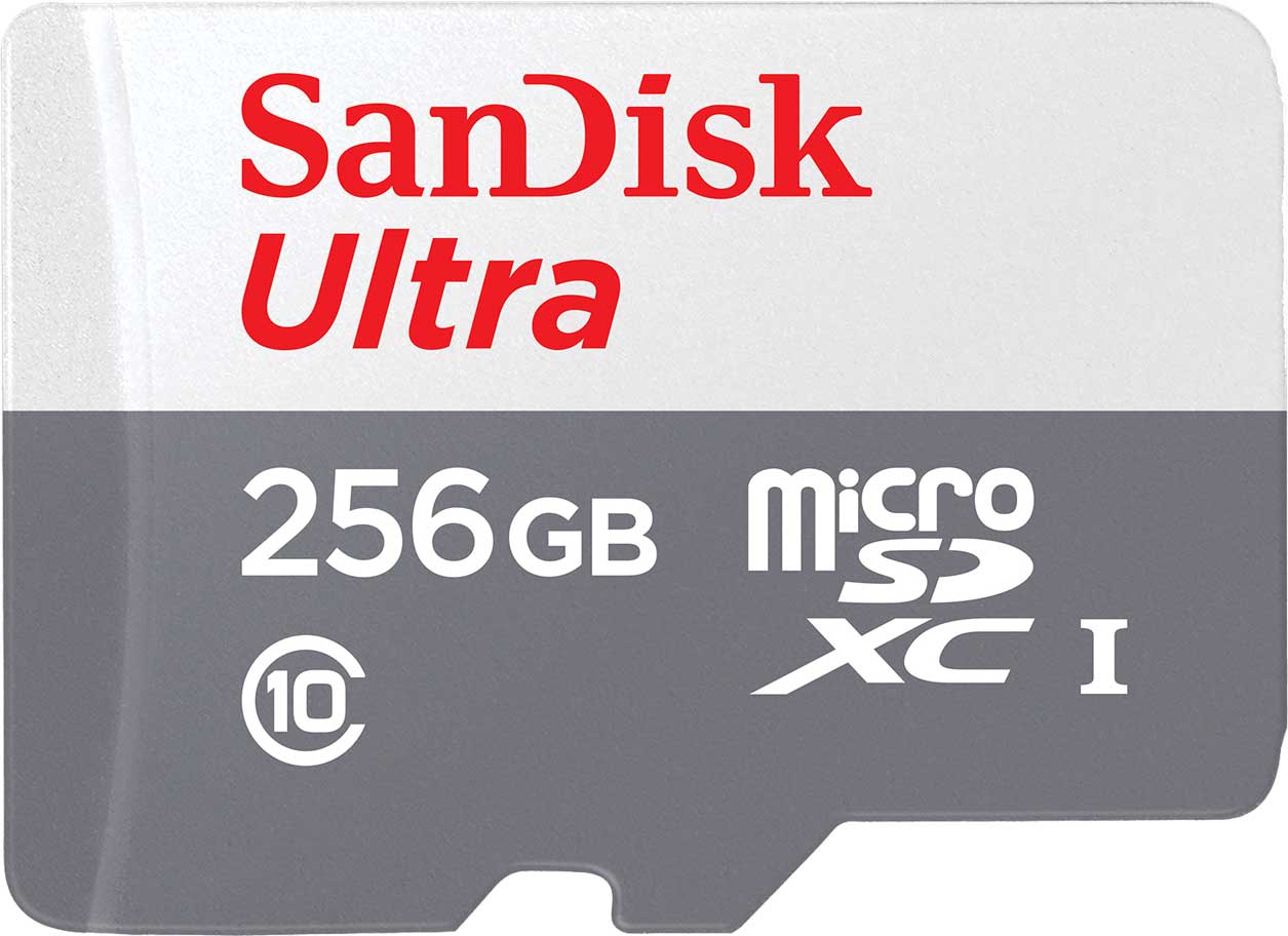 Minneskort microSDXC SanDisk Ultra, 256Gb, Klass 10 SDSQUNR-256G-GN3MN