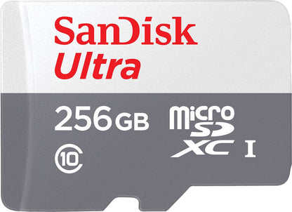 Minneskort microSDXC SanDisk Ultra, 256Gb, Klass 10 SDSQUNR-256G-GN3MN