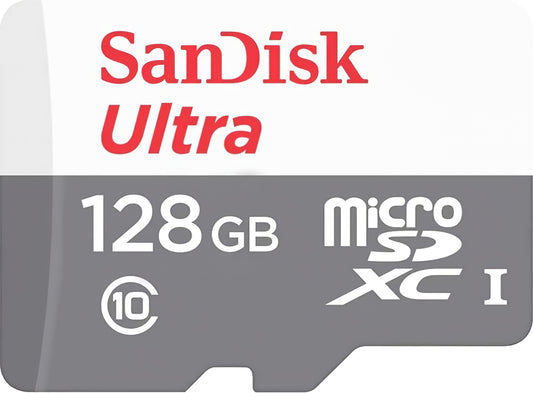 SanDisk Ultra microSDXC-minneskort, 128Gb, Klass 10 SDSQUNR-128G-GN3MN