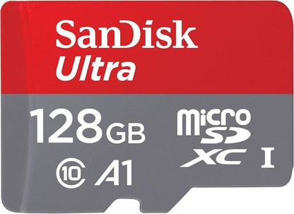 SanDisk Ultra Android A1 microSDXC-minneskort, 128GB, Klass 10 / UHS-1 U1 SDSQUAB-128G-GN6MN