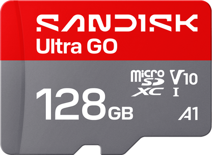 microSDXC-minneskort SanDisk Ultra GO Android A1, 128GB, Klass 10 / UHS-1 U1 SDSQUGN-128G-GN6MN