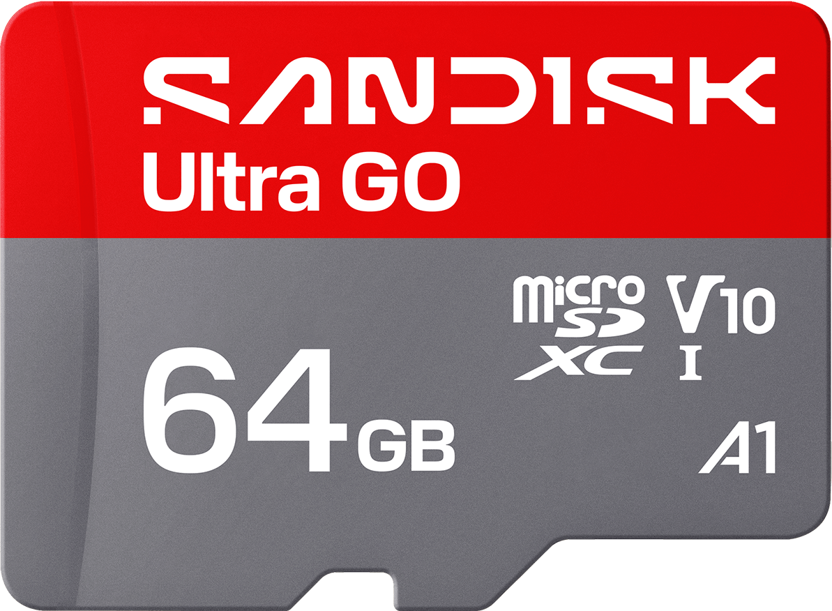 microSDXC-minneskort SanDisk Ultra GO Android A1, 64GB, Klass 10 / UHS-1 U1 SDSQUGN-064G-GN6MN