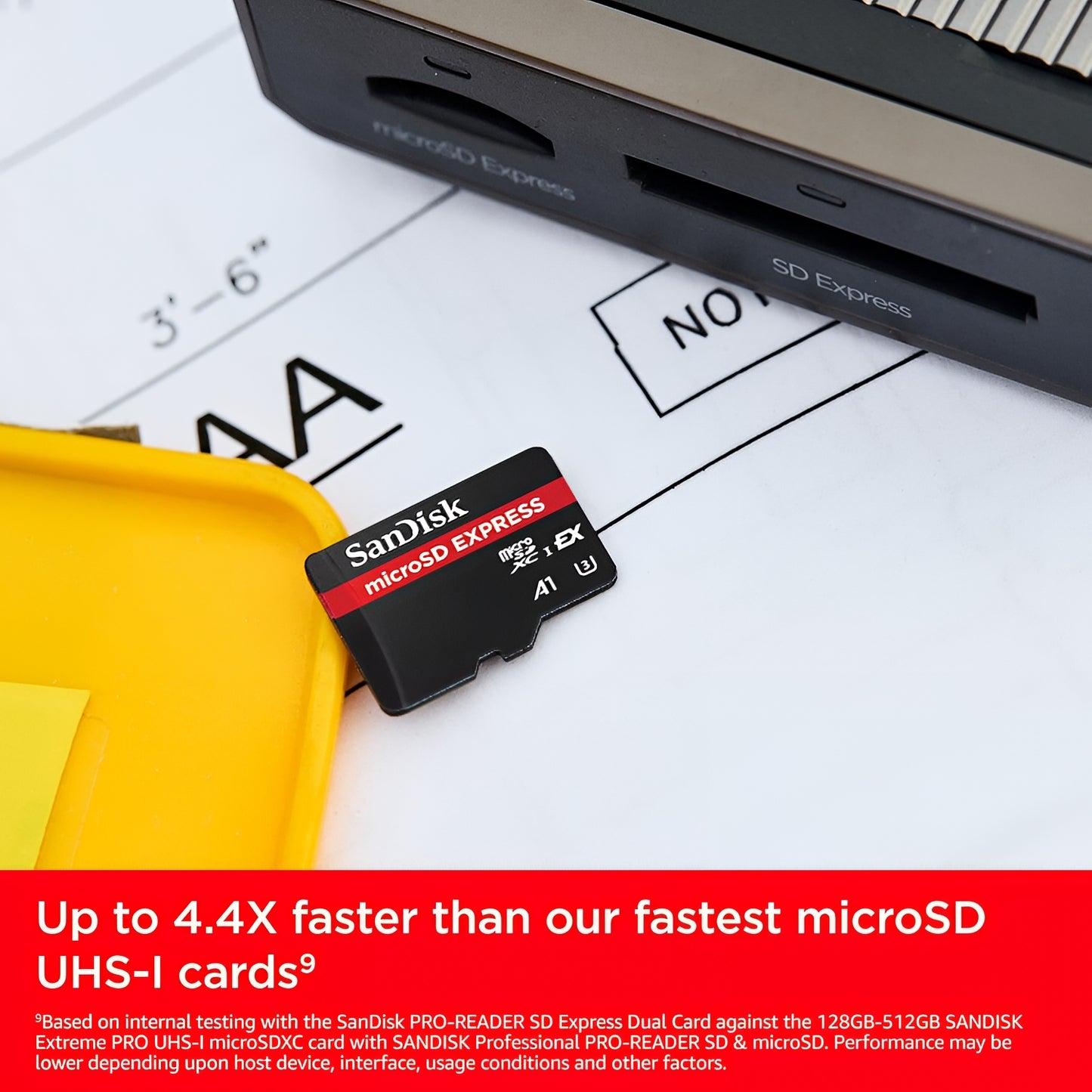 SanDisk Express microSDXC-minneskort, 512 GB, Klass 10 / UHS-1 U3 SDSQXFN-512G-GN4NN