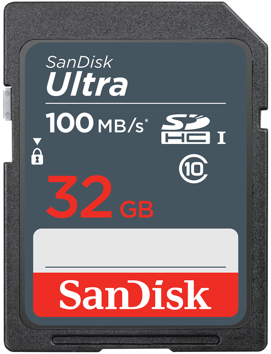 SDHC-minneskort SanDisk Ultra, 32Gb, Klass 10 SDSDUNR-032G-GN3IN