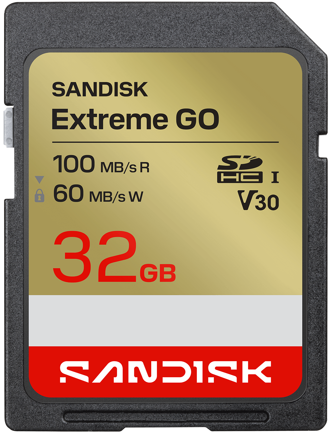 SDHC-minneskort SanDisk Extreme Go, 32GB, Klass 10 / UHS-1 U1 SDSDXGN-032G-GNCIN