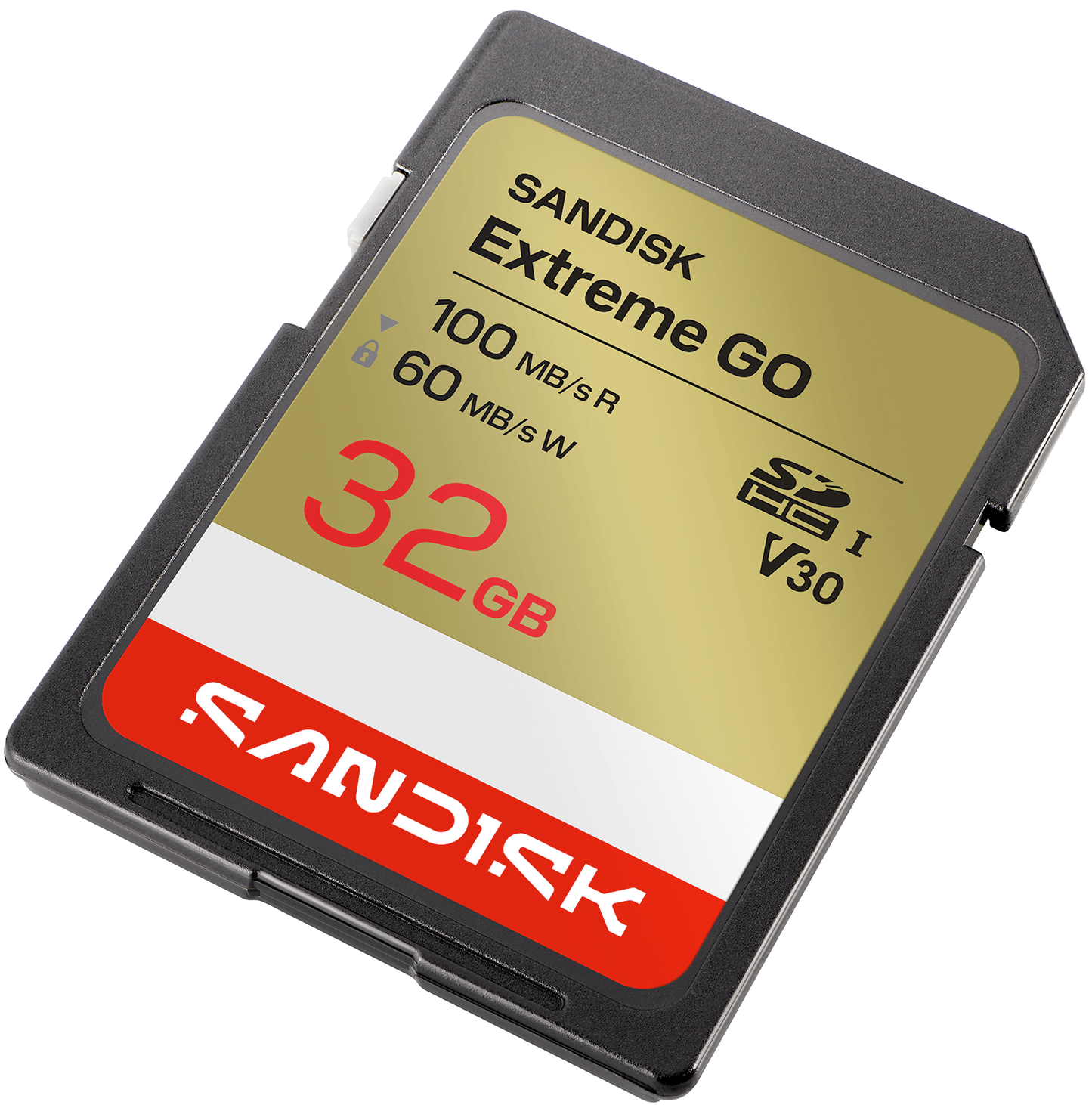 SDHC-minneskort SanDisk Extreme Go, 32GB, Klass 10 / UHS-1 U1 SDSDXGN-032G-GNCIN