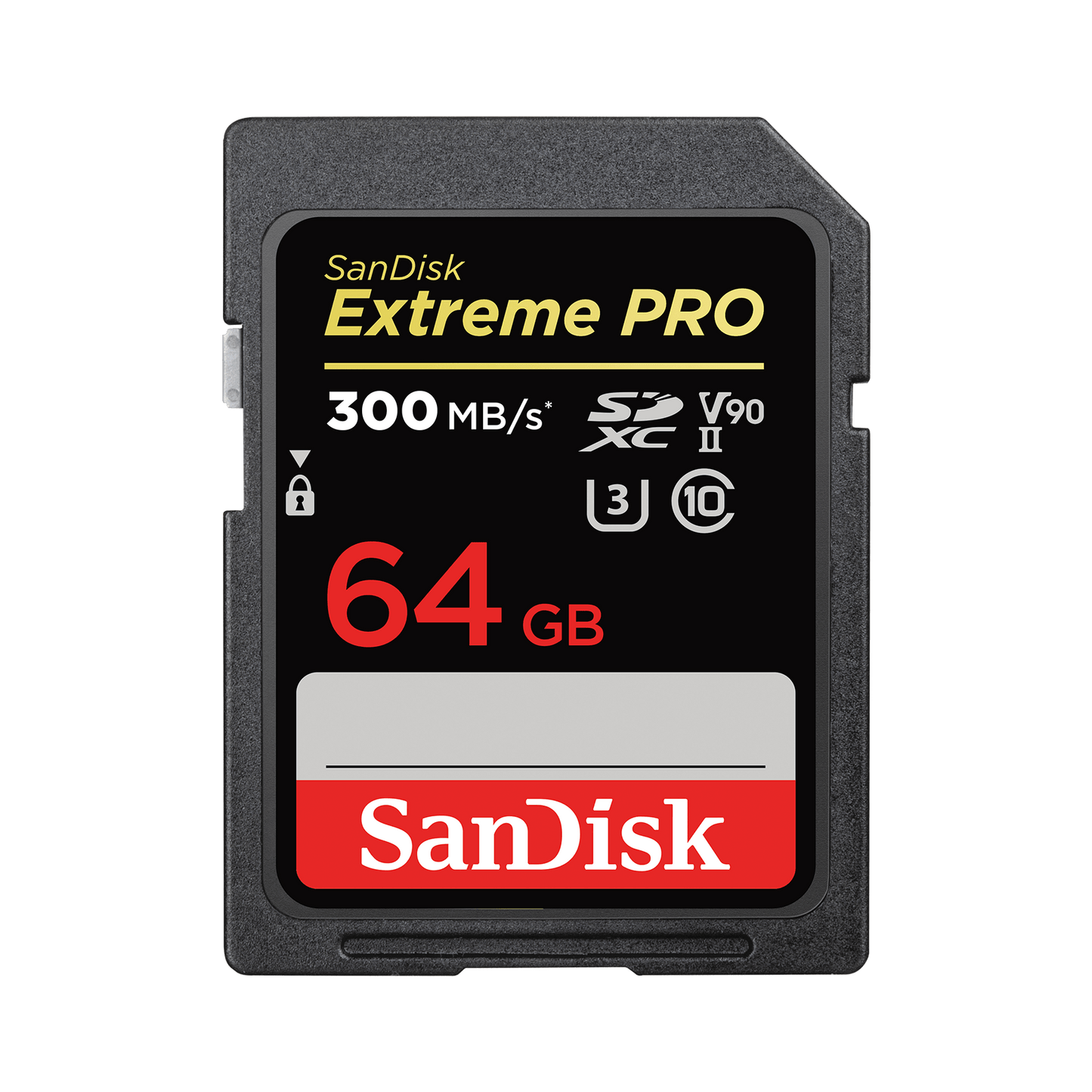 SDXC-minneskort SanDisk Extreme Pro, 64Gb, Klass 10 / UHS-1 U3 SDSDXXU-064G-GN4IN