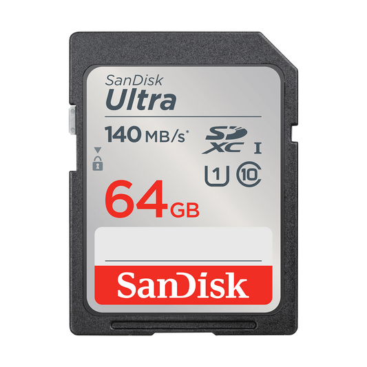SDXC-minneskort SanDisk Ultra, 64Gb, Klass 10 / UHS-1 U1 SDSDUNB-064G-GN6IN