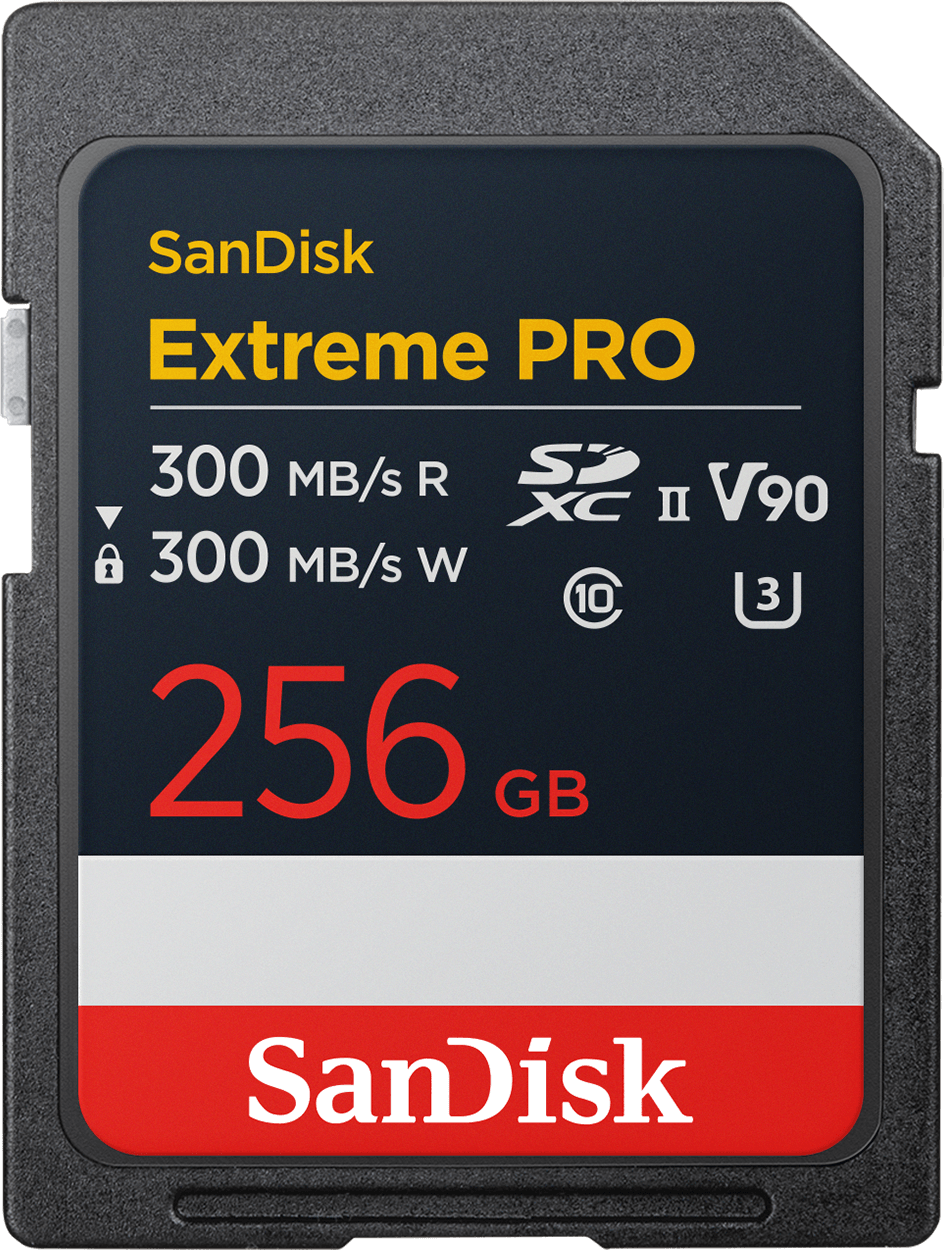 SDXC-minneskort SanDisk Extreme Pro, 256Gb, Klass 10 / UHS-2 U3 SDSDXDM-256G-GN4IN