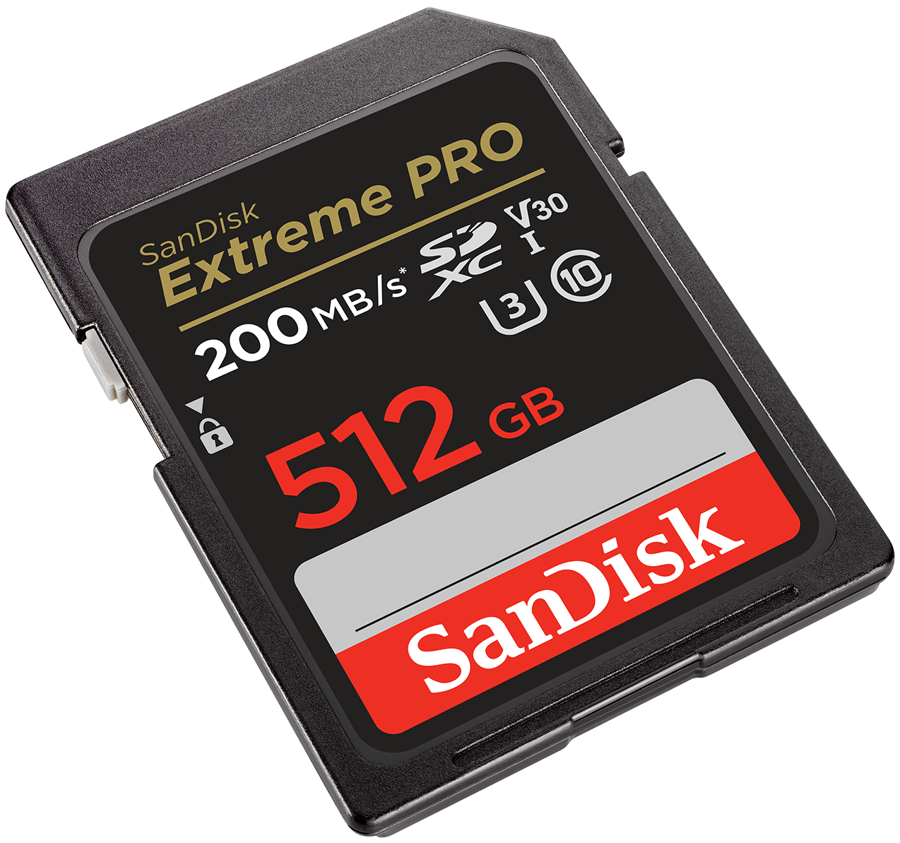 SDXC-minneskort SanDisk Extreme Pro, 512GB, Klass 10 / UHS-1 U3 SDSDXXD-512G-GN4IN