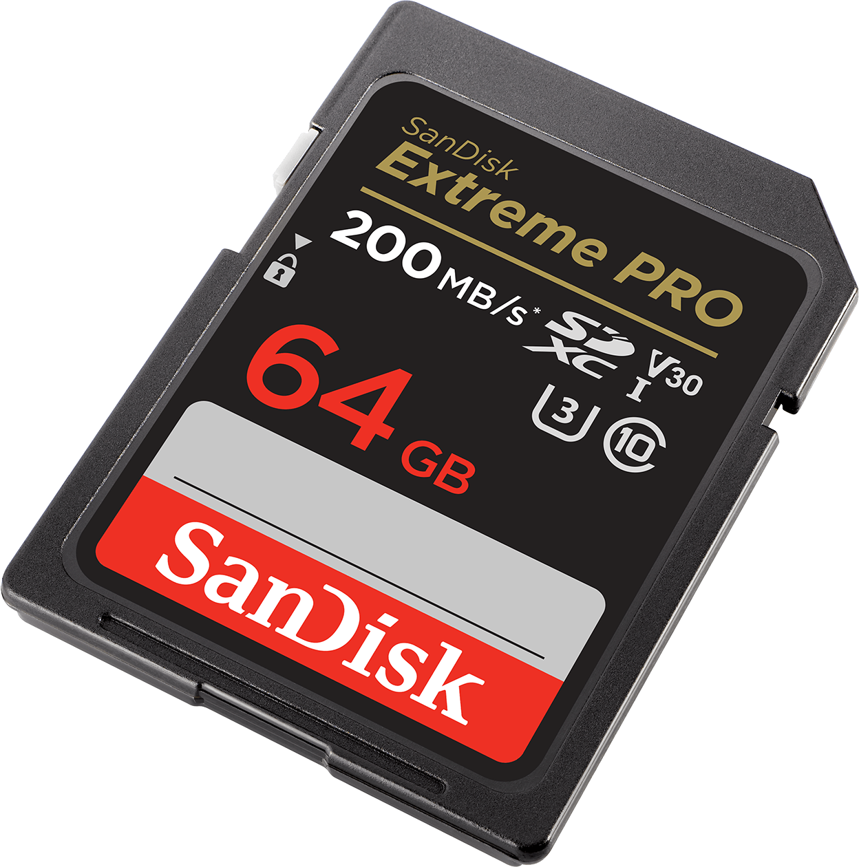 SDXC-minneskort SanDisk Extreme Pro, 64Gb, Klass 10 / UHS-1 U3 SDSDXXU-064G-GN4IN